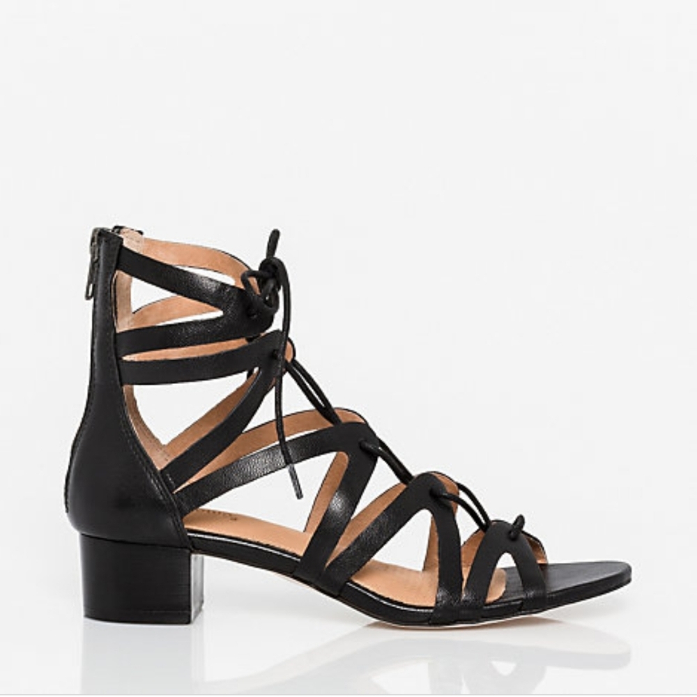 Corso Como Jamaica Lace Up Sandals, Black, Sz 8.5